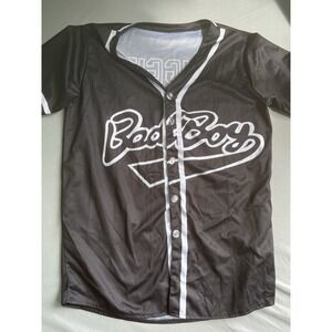 Bad Boy Records Baseball Jersey Biggie Smalls Black Size Small
